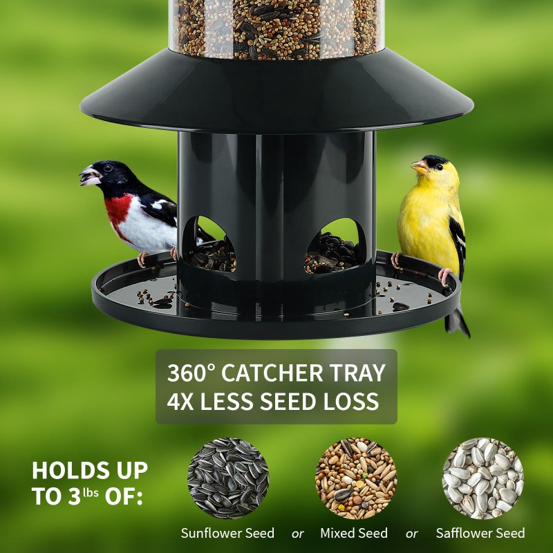 Dreamdrawer Squirrel-Proof Bird Feeder for Outdoor Wild Bird - Image 2