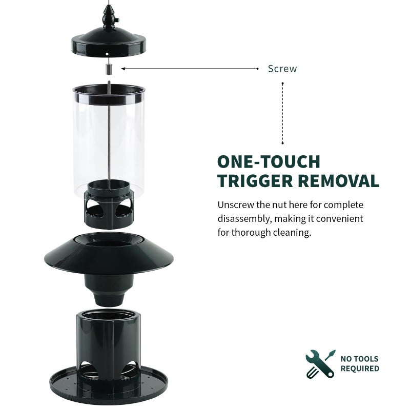 Dreamdrawer Squirrel-Proof Bird Feeder for Outdoor Wild Bird - Image 4