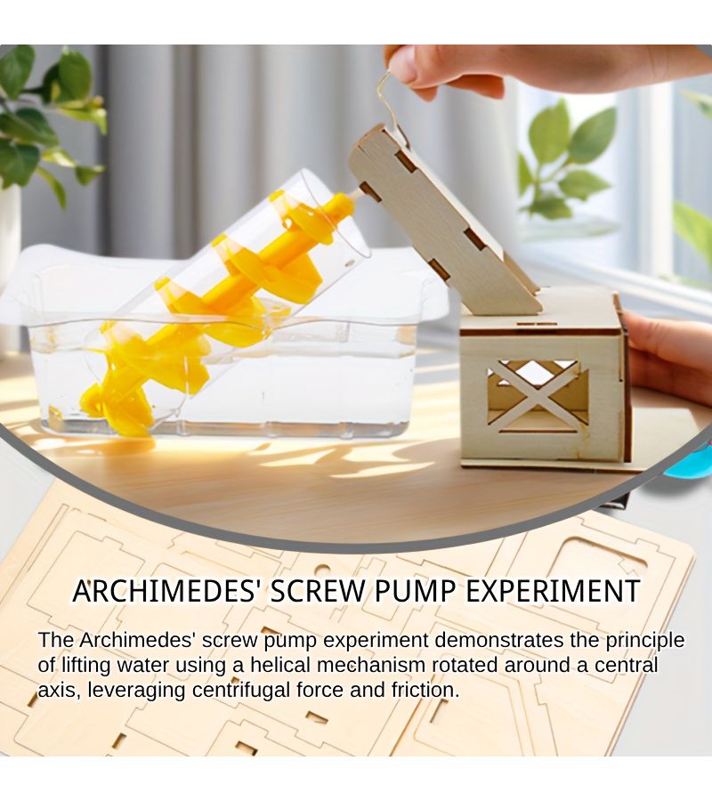 Archimedes Screw Experiment Science Education Kit 1 Set with Manual - Image 1