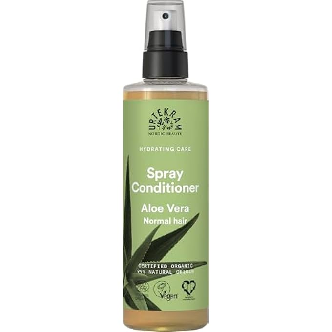 Urtekram ALOE VERA LEAVE-IN SPRAY CONDITIONER BIO, REGENERIEREND, 250 ML - Image 1