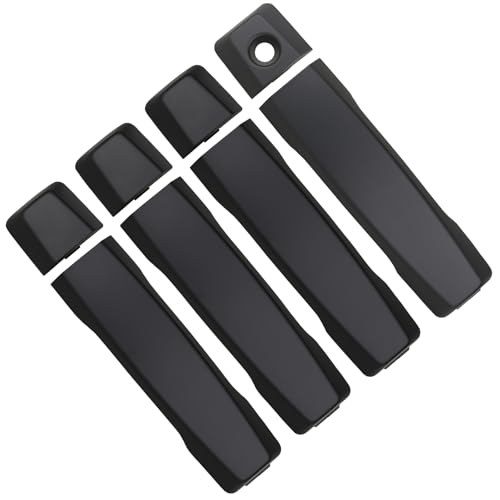 APPERFiT Exterior Door Handles Matte Black Compatible with Nissan Titan 20042020 Front Rear Door Panels Left Driver Right Passenger Side Replaces 806407S200 806469FU0A - Image 1