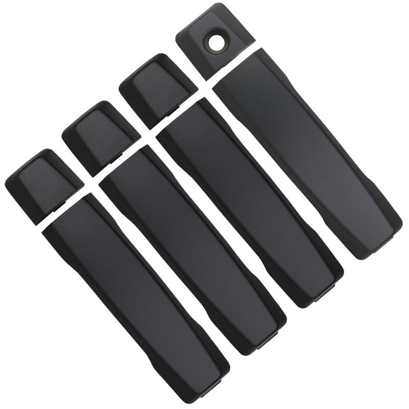 APPERFiT Exterior Door Handles Matte Black Compatible with Nissan Titan 20042020 Front Rear Door Panels Left Driver Right Passenger Side Replaces 806407S200 806469FU0A - Image 2