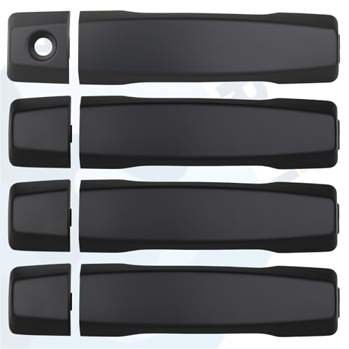 APPERFiT Exterior Door Handles Matte Black Compatible with Nissan Titan 20042020 Front Rear Door Panels Left Driver Right Passenger Side Replaces 806407S200 806469FU0A - Image 3