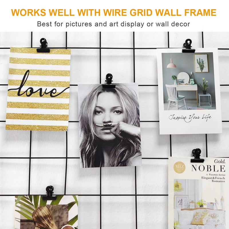 Coideal Black Small Bull Clips - 30 Pack Mini Metal Hinge Clips Tiny Binder Paper Clamps for Tags Bags Shops, Office and Home Kitchen (22mm) - Image 2