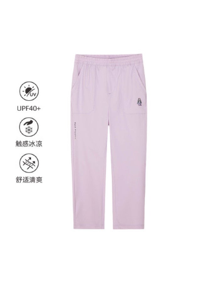 Hush Puppies بنطلون رياضي مرن لحماية الأطفال من الشمس UPF40+ 2025 أسلوب جديد للأولاد والبنات في أوائل الخريف طويل - Image 1