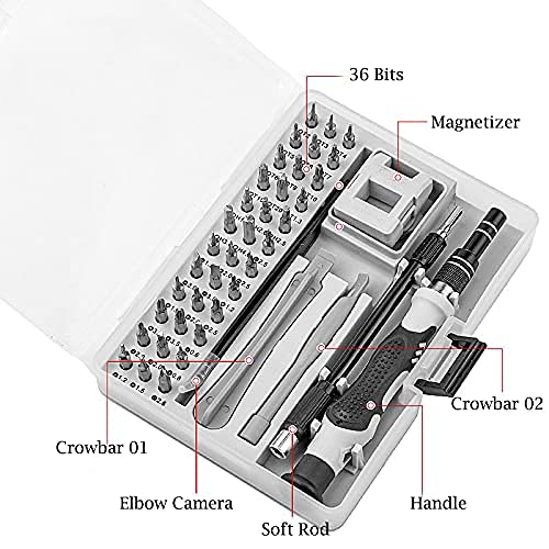 Hypexa 45 In 1 Screwdrivers Set Opening Repair Tools Kit For all kind of use 153 X 113 X 34 CM Silver - Image 4