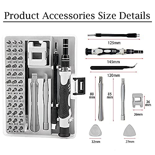 Hypexa 45 In 1 Screwdrivers Set Opening Repair Tools Kit For all kind of use 153 X 113 X 34 CM Silver - Image 5