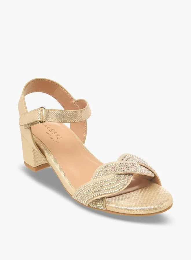 سيليست Girls Embellished Block Heel Sandals