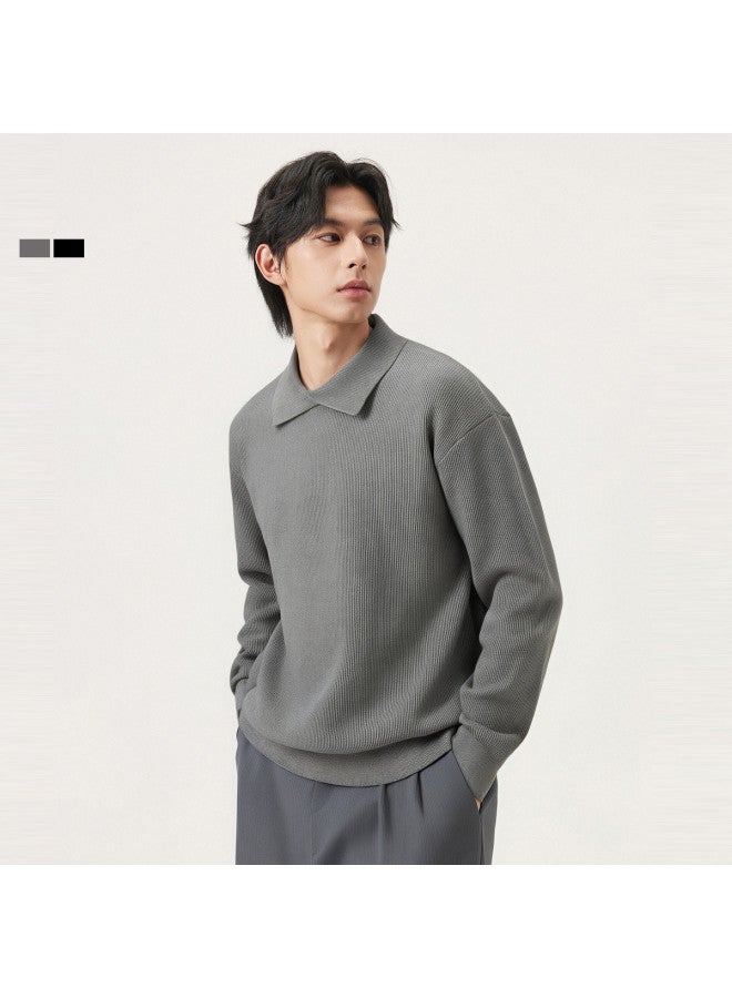 Gxg.Jeans Years Winter New Product Multi-color Basic Solid Color Lapel Sweater Knitwear - Image 2