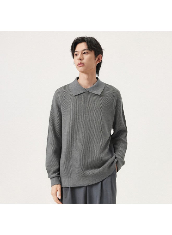 Gxg.Jeans Years Winter New Product Multi-color Basic Solid Color Lapel Sweater Knitwear - Image 5