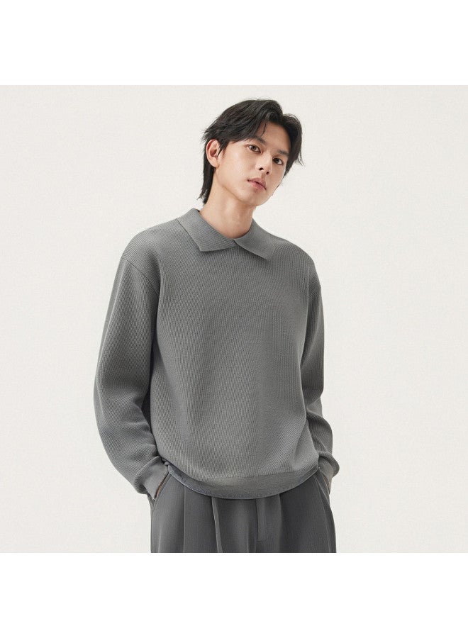 Gxg.Jeans Years Winter New Product Multi-color Basic Solid Color Lapel Sweater Knitwear - Image 4