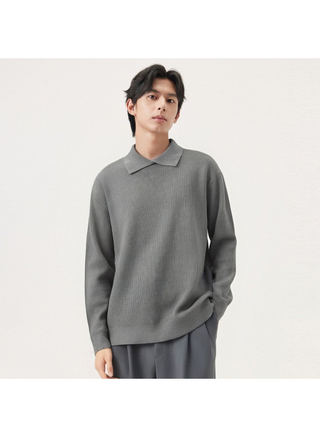 Gxg.Jeans Years Winter New Product Multi-color Basic Solid Color Lapel Sweater Knitwear - Image 3