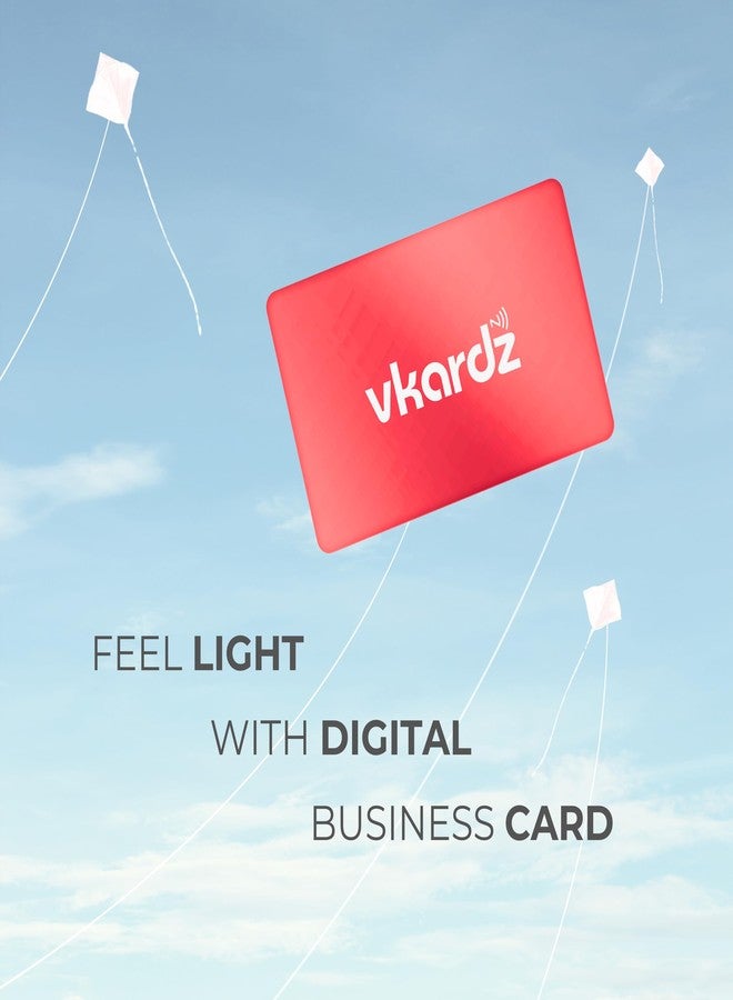vkardz New NFC Digital Business Card | Contact Social Media Profile Sharing PVC Card | Mountain Design | Smart NFC Visiting Card for Professionals - Image 4