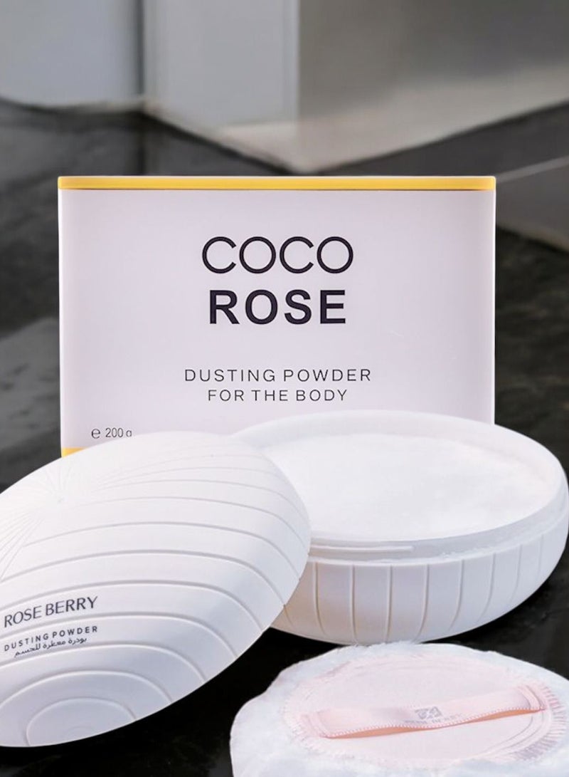 ROSE BERRY COCO ROSE DUSTING POWDER FOR THE BODY + BODY ESSENCE OIL ELASTIC & TRANSLUCENT FOR THE BODY - Image 2