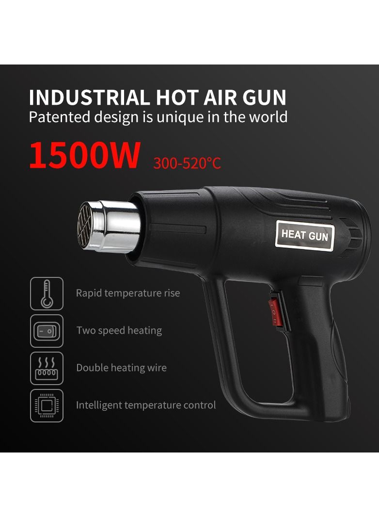 Heat Gun Hot Air With Nozzles 1500w  - Image 2