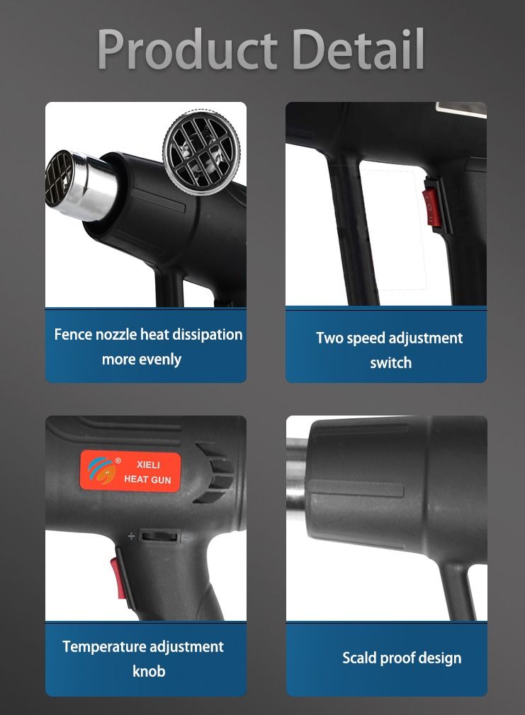 Heat Gun Hot Air With Nozzles 1500w  - Image 3
