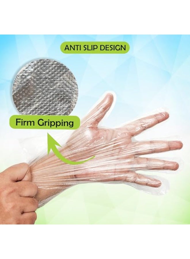 Shalimar Disposable Hand Gloves – Pack of 3 / 600 Pieces – Natural Color – Free Size – Durable, Multi-Purpose Gloves for Household, Kitchen, Cleaning, and More - Image 4