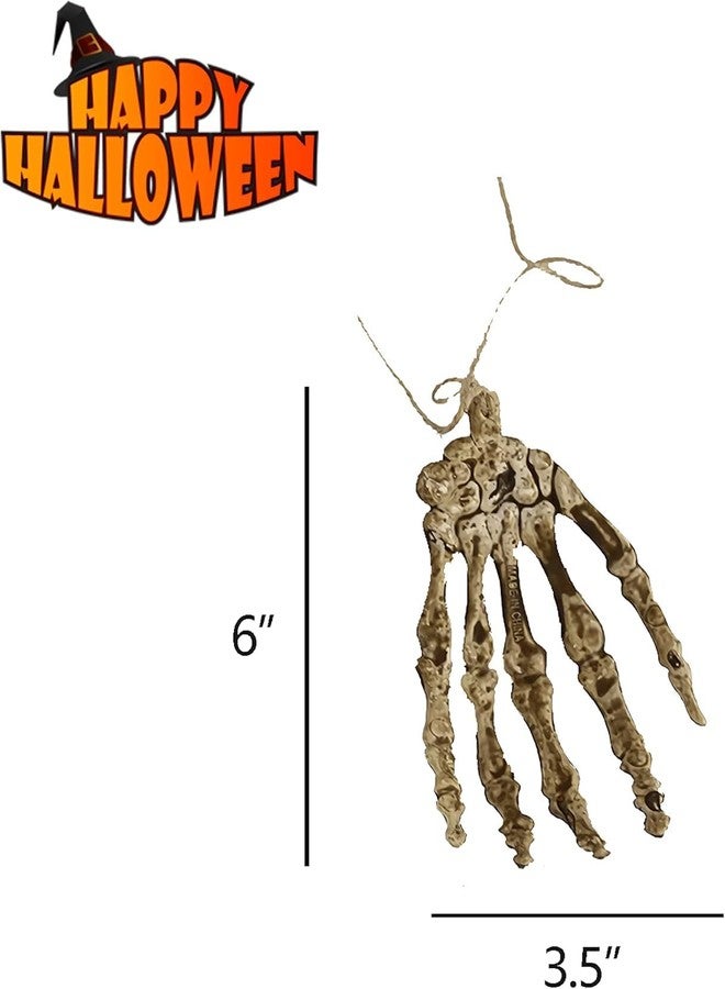 PartySanthe Devil Skeleton Ghost Claws Hand for Halloween Party Ghost Fake Skeleton Skull Hand for Halloween Decorations - Set of 6pcs - Image 1