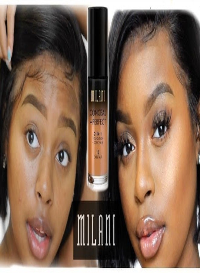 MILANI Milani Conceal + Perfect 2-in-1 Foundation + Concealer –  14 A Coca Full-Coverage, Long-Wear, 30ml  - Image 2