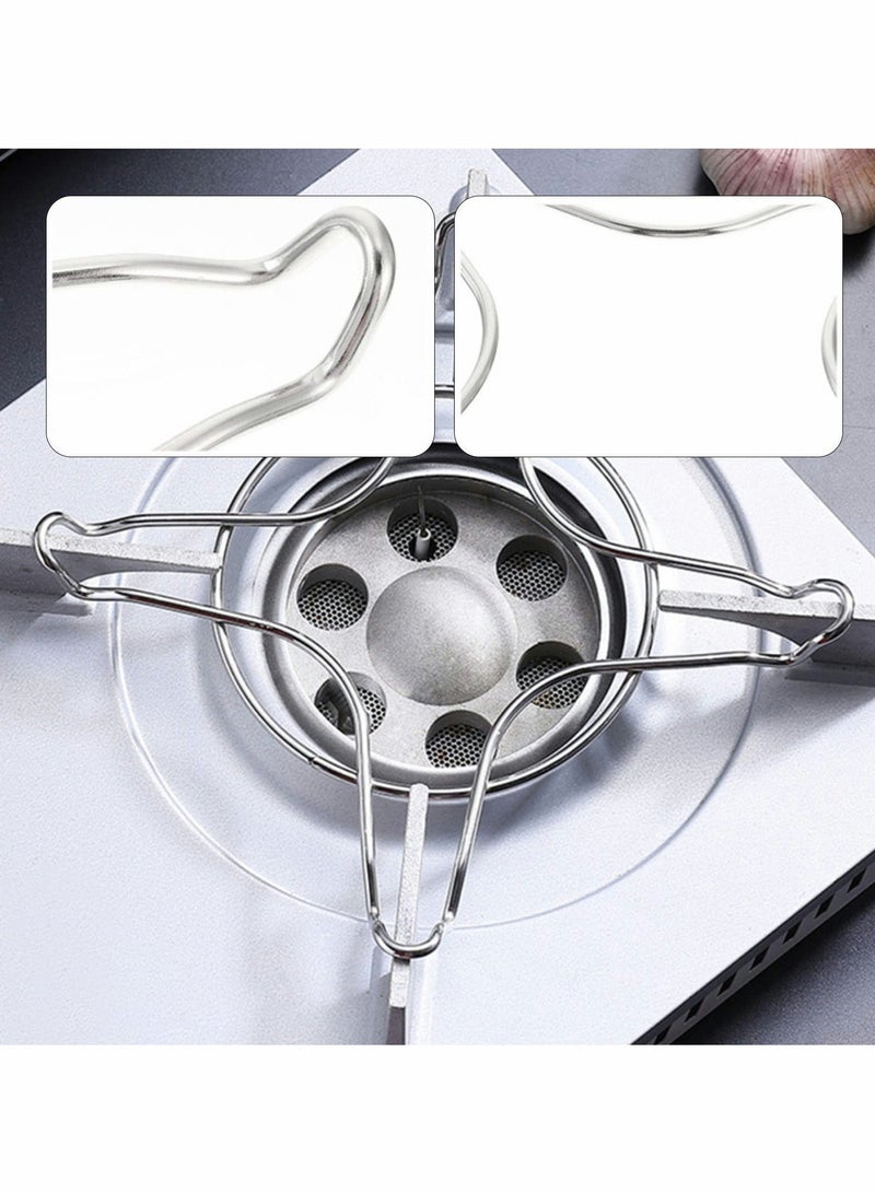 Gas Ring Trivet Reducer Stove Top Hob Cooker Heat Simmer Coffee Pots Cafetiere Espresso Makers Pans Stainless Steel Kitchen Utensil 4 Pieces  - Image 2