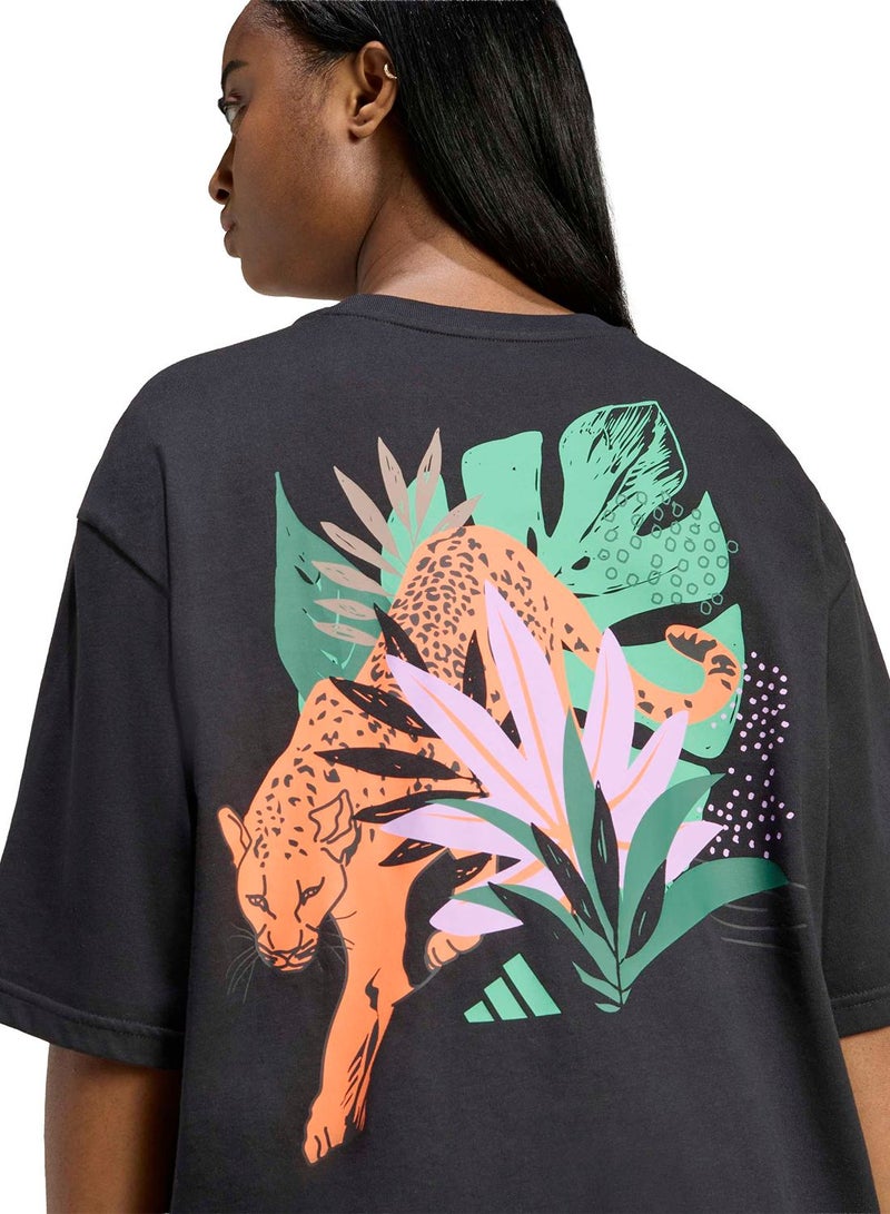Adidas Animal Oversize Graphic T-Shirt - Image 3