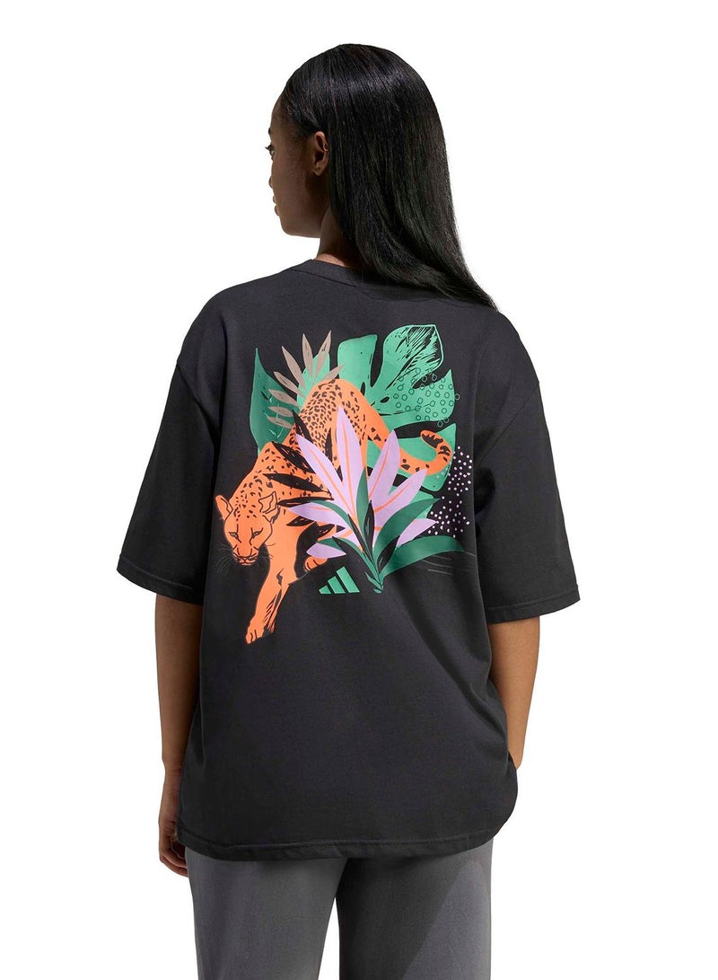Adidas Animal Oversize Graphic T-Shirt - Image 2