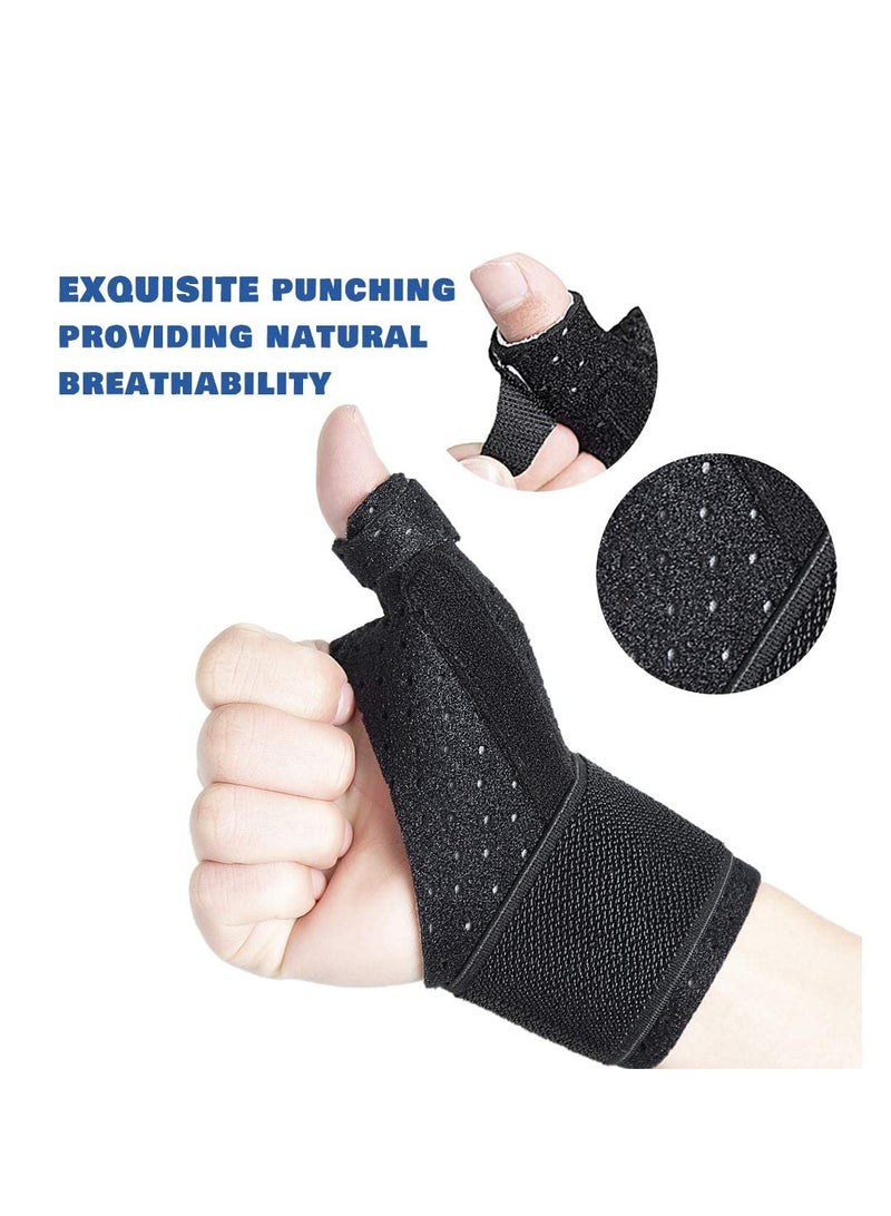 Barakah Reversible Thumb & Wrist Stabilizer Splint for BlackBerry Thumb, Trigger Finger, Pain Relief, Arthritis, Tendonitis, Sprained, Carpal Tunnel, Stable, Lightweight, Breathable - Image 3