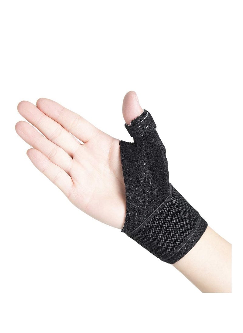Barakah Reversible Thumb & Wrist Stabilizer Splint for BlackBerry Thumb, Trigger Finger, Pain Relief, Arthritis, Tendonitis, Sprained, Carpal Tunnel, Stable, Lightweight, Breathable - Image 1