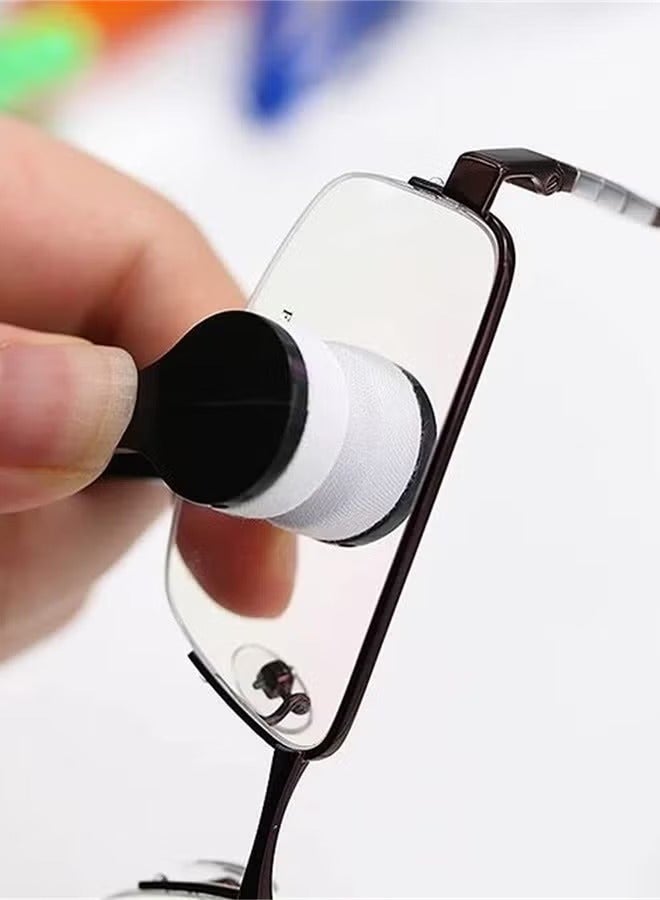 دارك هورس مجموعة من 5 قطع من منظف النظارات الشمسية المصنوع من الألياف الدقيقة، فرشاة ناعمة، أدوات تنظيف، منظف نظارات صغير من الألياف الدقيقة، مشابك تنظيف، ألوان عشوائية - Image 2