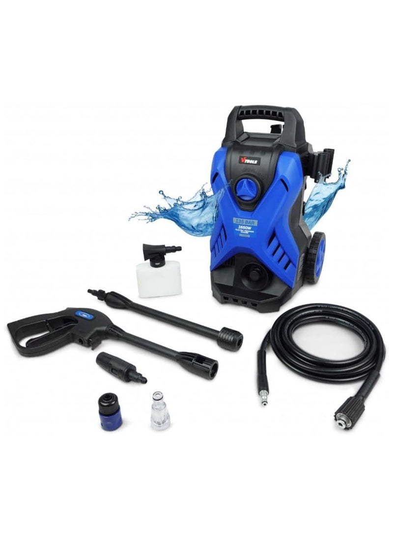 VTOOLS Vtools Pressure Washer 135 Bar 1650W  - Image 2