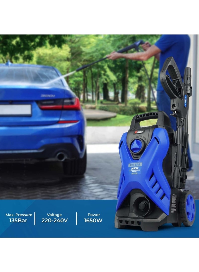 VTOOLS Vtools Pressure Washer 135 Bar 1650W  - Image 3