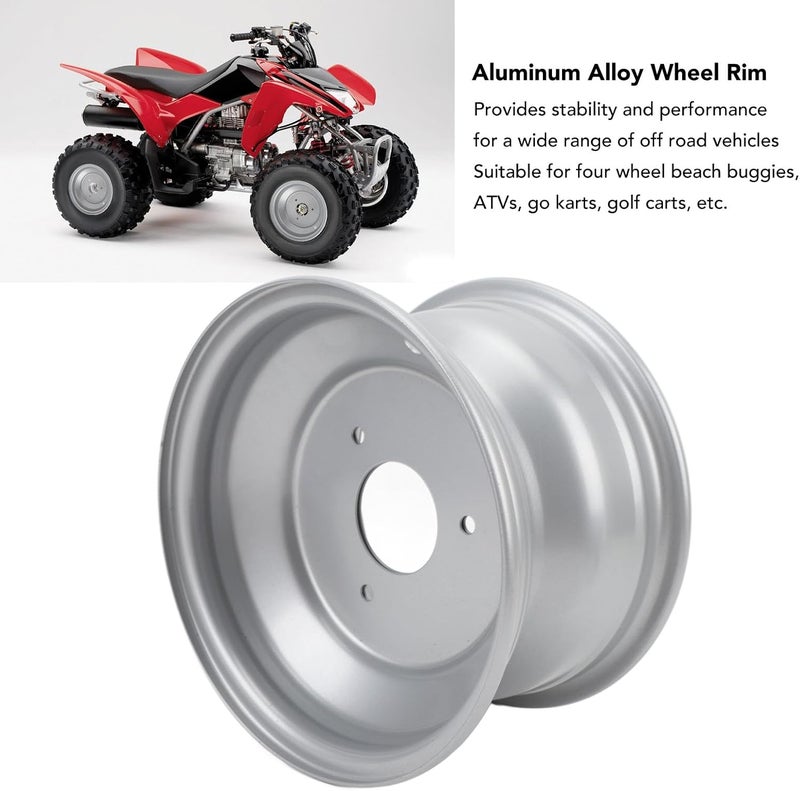 All-round applied quality RiToEasysports ATV Wheel Rim, Aluminum Alloy 8 Inch Hub Lightweight Durable, 3 Hole Wheel Rim for ATV Go Kart Front 140mm 5.5in Width Off Road Vehicles Budget friendly premium quality Multi purpose use In-house warehouse packing Temp resistant Batch consistent craftsmanship Modern practical shape Cost saving design picks Limited stock Non sticky surface Best choice for budget shopping Post-order arranged dispatch Working day delivery service Multi item matching Ergonomic build Pre-stock well-packed goods Batch uniform stable quality Global standard processed material Consistent steady quality Integrated warehouse solution Exclusive discounted rate Low maintenance Local market compliant trusted quality Ventilated design Heat resistant design - Image 3