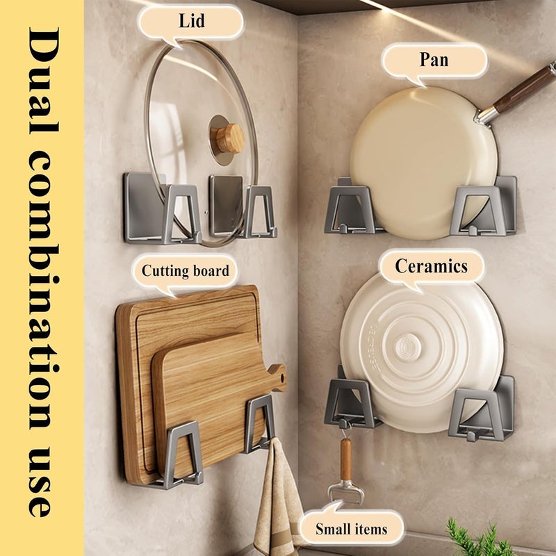 KASTWAVE 2-Pack Kitchen Sponge Holder for Sink - Rustproof, Drainable Suction Cup Sponge and Brush Caddy, Space-Saving Sink Organizer Rack for Dishcloths and Scrubbers - Image 3