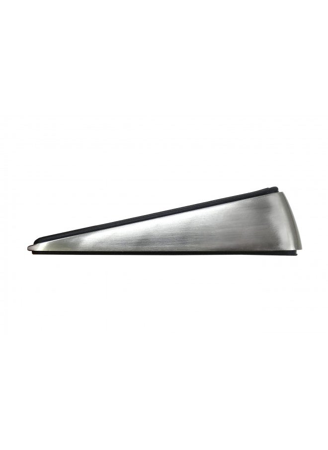 Shepherd Hardware Shepherd Hardware 3314 Designer Satin Nickel Door Wedge with Non-Skid Rubber Base Grip  - Image 1