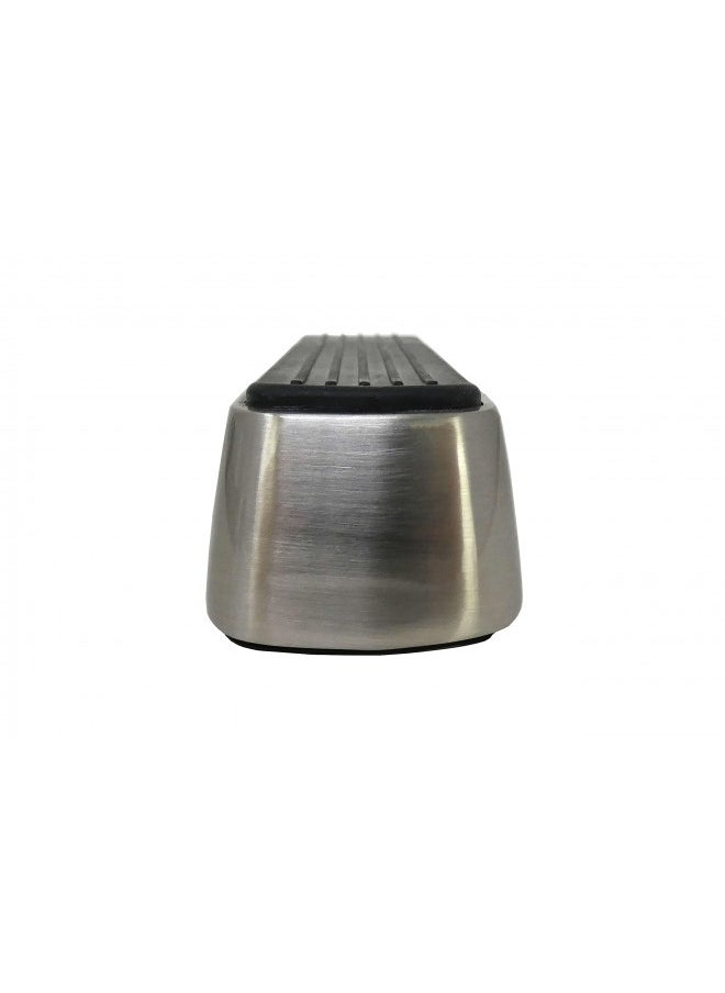 Shepherd Hardware Shepherd Hardware 3314 Designer Satin Nickel Door Wedge with Non-Skid Rubber Base Grip  - Image 2