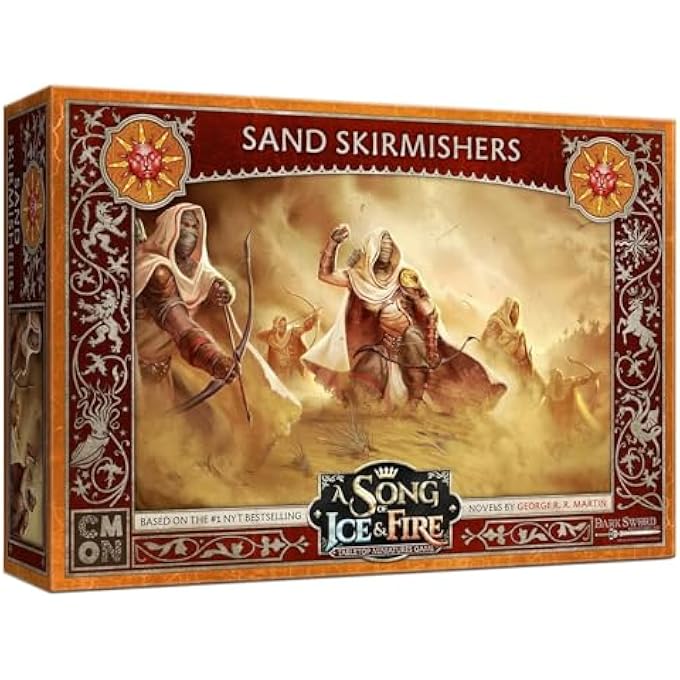 CMON A Song of Ice and Fire Tabletop Miniatures Game Sand Skirmishers Unit Box  Strategy Game for Teens and Adults  Ages 14  2 Players  Average Playtime 4560 Minutes  Made - Image 1