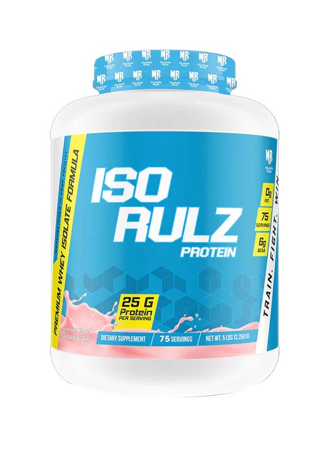 Muscle Rulz ISO RULZ Whey Protein Isolate 5LBS/2.26KG STRAWBERRY