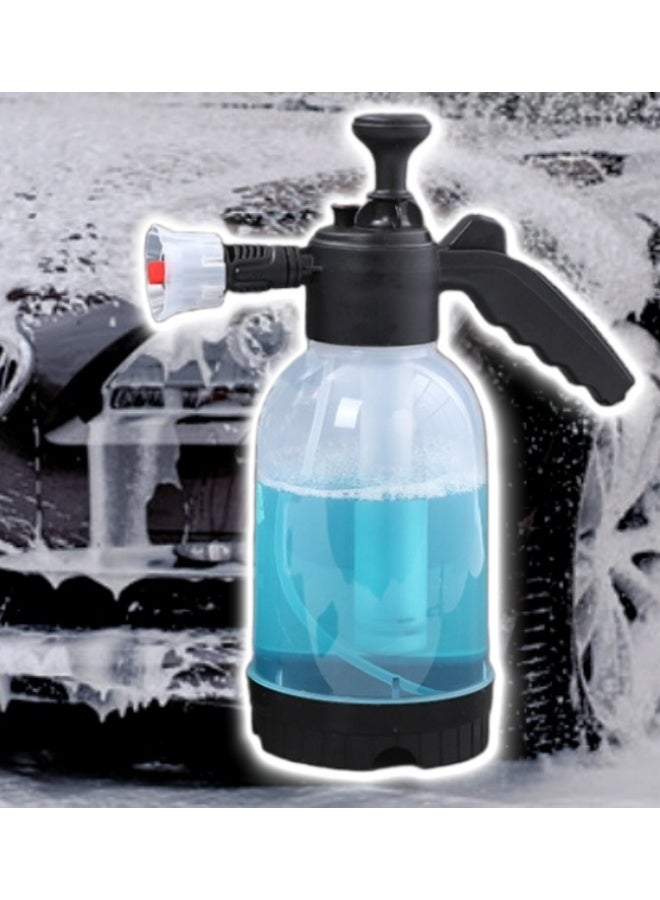 مرشّ يدوي بالضغط، سعة 2 لتر، زجاجة رش لغسيل السيارات، تتضمن فوهة بديلة لضمان تنظيف فعال وسهل. - Image 2
