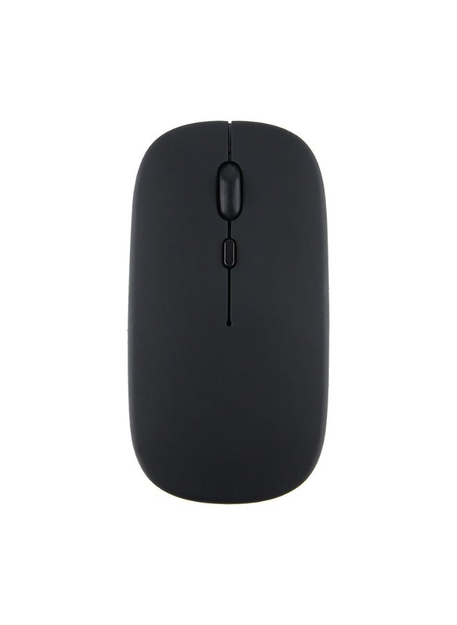 NIBEMINENT Slim 2.4GHz Bluetooth Dual-Mode Wireless Silent MouseBluetooth Battery Edition Black Bluetooth Battery Edition Black 