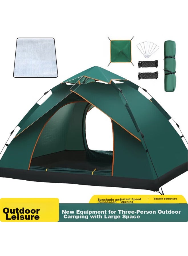 Beijilang Fully Automatic Tent, Outdoor Rainproof Camping, Double-layer For Two People, No Assembly Required, 3-4 Person Outdoor Camping Tent Set - Image 1