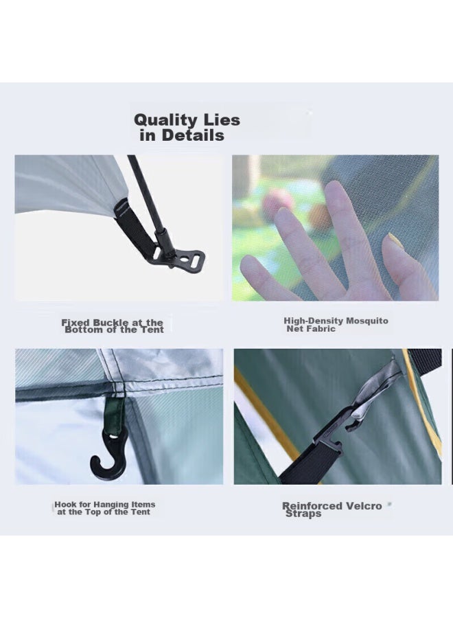 Beijilang Fully Automatic Tent, Outdoor Rainproof Camping, Double-layer For Two People, No Assembly Required, 3-4 Person Outdoor Camping Tent Set - Image 4