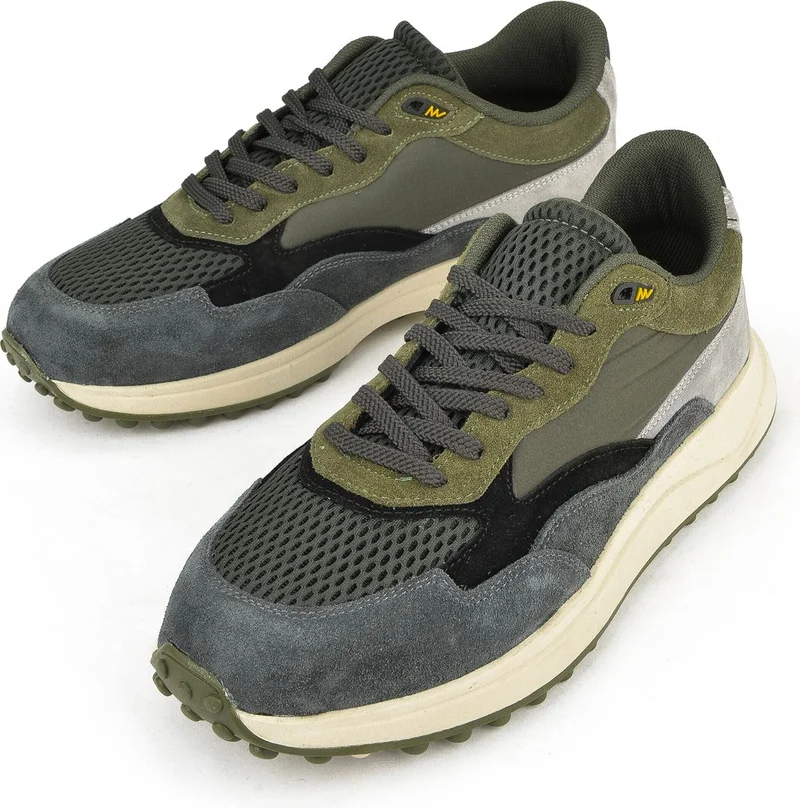 زيا , Men's Genuine Leather Sneaker 14150Z00111 Khaki