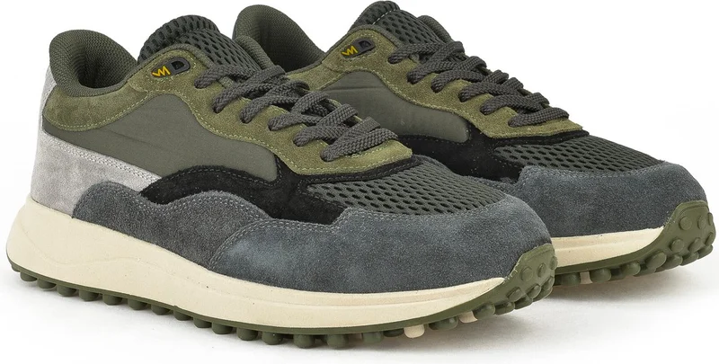 زيا , Men's Genuine Leather Sneaker 14150Z00111 Khaki