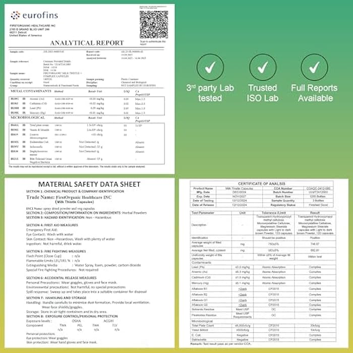 FIRSTORGANIC Milk Thistle Liver Guard+ Complex | 1366mg - 120 Caps | 27-IN-1 Herbal Liver Cleanse & Detox Blend | with Silymarin, Beet Root, NAC & Zinc | Third-Party Tested, Vegan, Non-GMO, Gluten Free - Image 2