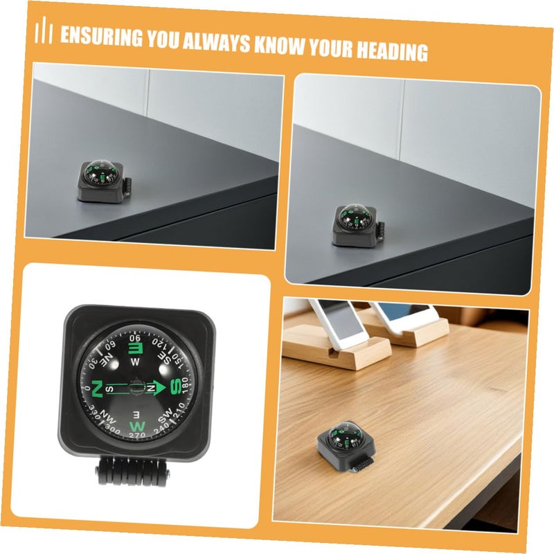 Adjustable 3pcs Car Dashboard Compass Ball Set High Precision Portable Auto Navigation Accessory - Image 4