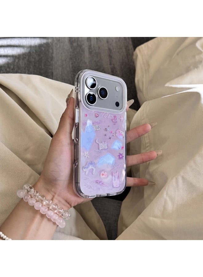 NIBEMINENT Purple Cat Protective TPU Case Cover For iPhone 17 Pro Max - Image 2