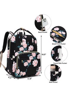 Kouxunt Floral Diaper Bag Backpack for Baby Girls Boys, Waterproof Maternity Nappy Backpacks with Stroller Straps Luggage Strap for Moms - pzsku/ZBB0761FBE697B7107B92Z/45/_/1737031347/f00a3f05-3f6b-4627-8069-42916bfb68d5