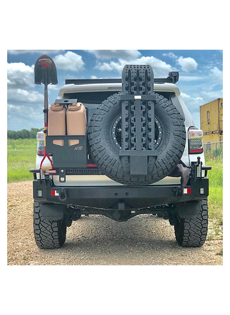 PENG GENERAL - Recovery Traction Tracks Mat for 4X4 Off road Sand Snow Mud Track Tire Ladder Black Slim 4WD Set of 2 - Image 1