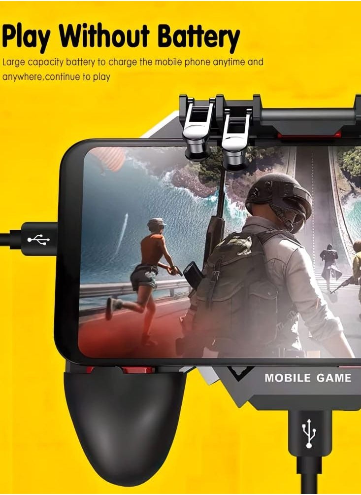 AK-77 Six Finger Radiating Gamepad Mobile Game Controller