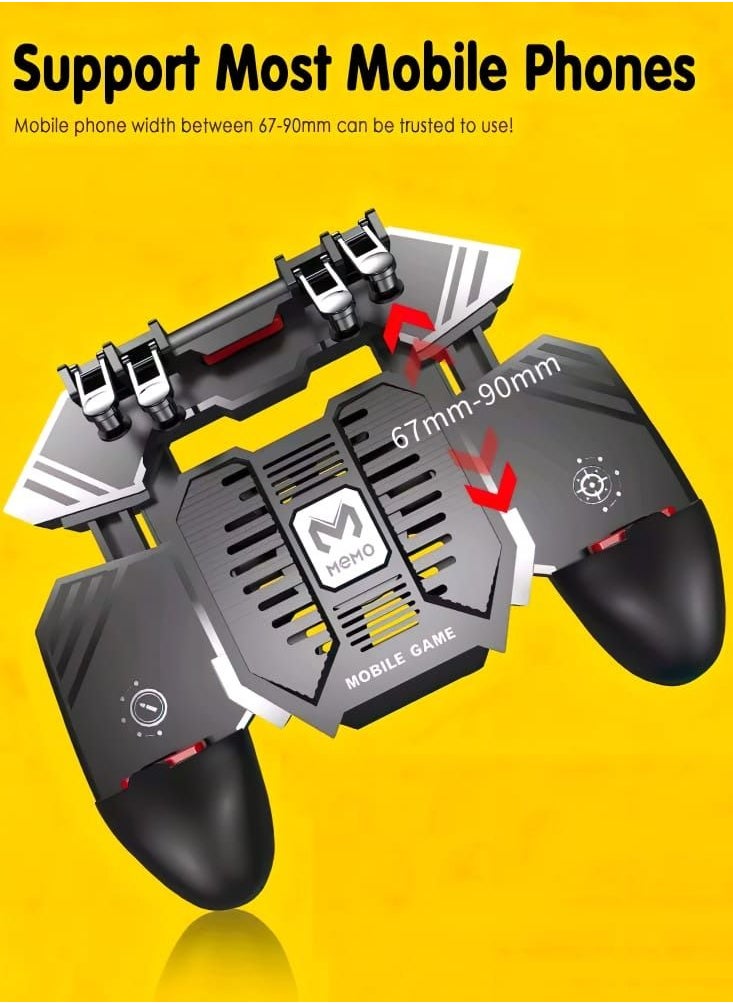AK-77 Six Finger Radiating Gamepad Mobile Game Controller